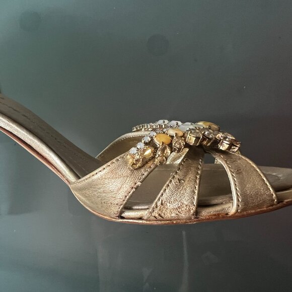 Vintage Giuseppi Zanotti jeweled heels sz 37 - Picture 8 of 9